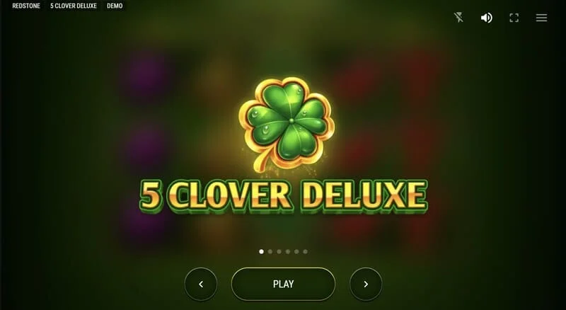 5 Clover Deluxe - menu główne